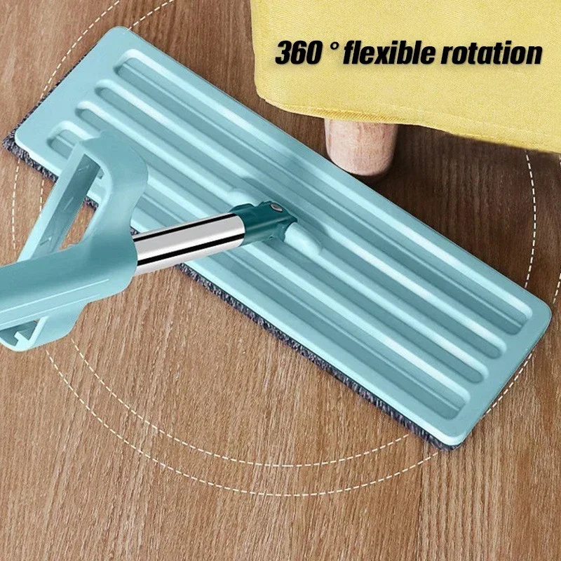 Squeeze Mop Flat Floor Washing Mop Plus Large Head No Hand Wash Dry Wet Household Cleaning Mops Tools Supplies Kitchen Hotes