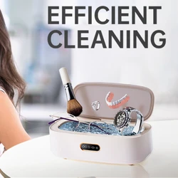 300ml Jewelry Glasses Ultrasonic Cleaner With 4 Clean Mode 43000Hz High Frequency 360° Deep Cleaning Machine for Watches Rings