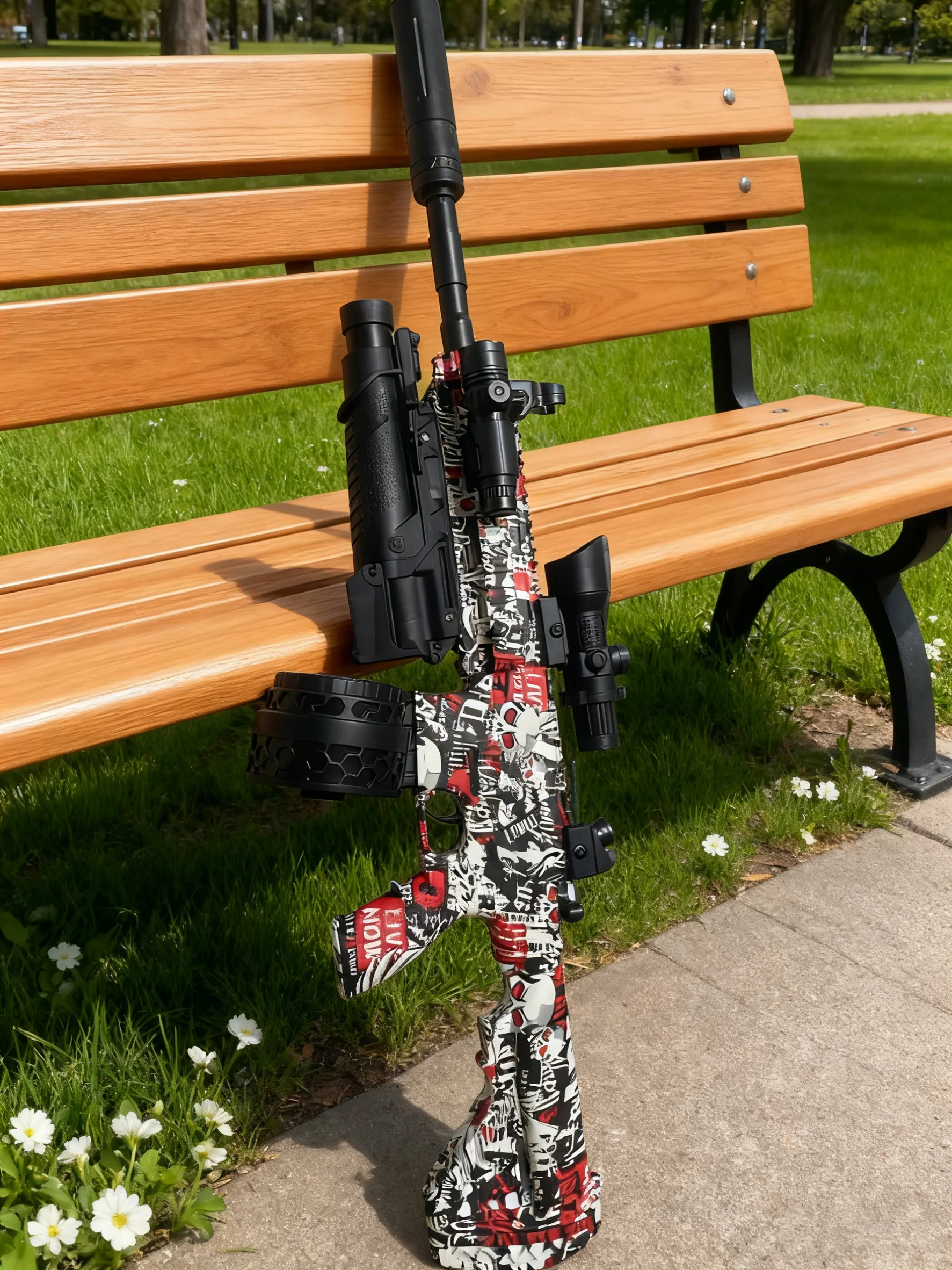 Electric Gel Blasters Gun Toys 500 Rounds Capacity Full Auto 7.4V Long Range Outdoor Shooting Team Battle for Adults & Teen gift