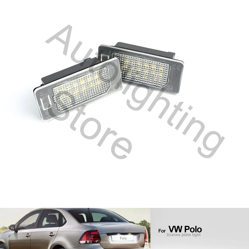 2 pz per VW Polo Sedan 60 61 2009 2010 2011 2012 2013 2014-2020 luci targa Canbus fanali posteriori luci posteriori