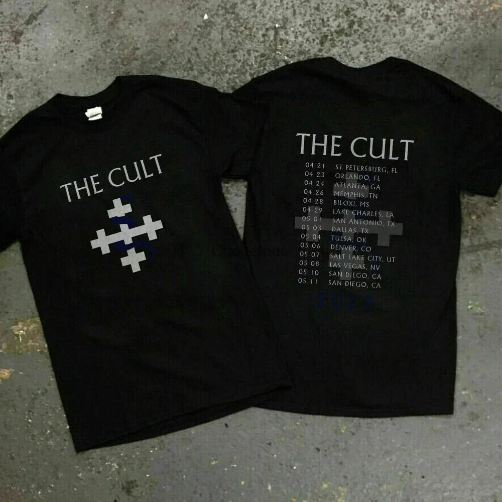 The Cult Music Usa Tour Dates 2022 Men T-Shirt S-3XL Cotton