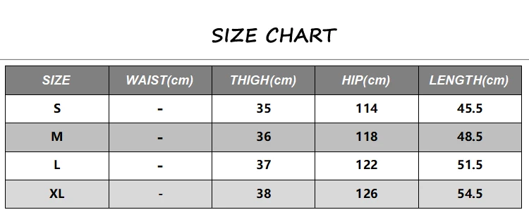 Manufacturer size chart