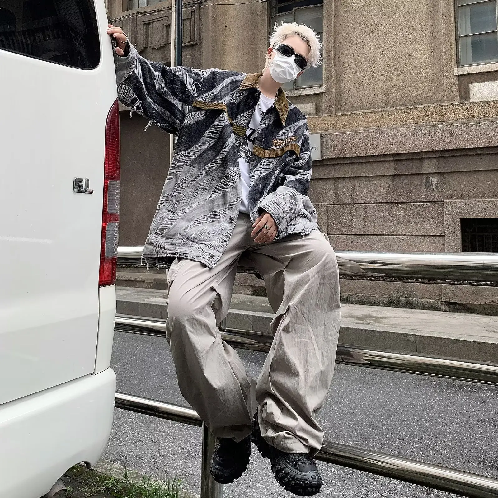 

Джинсовая джинсовая куртка в стиле ретро, большие размеры 250, осенняя новинка, свободная модная куртка, молодежная трендовая куртка