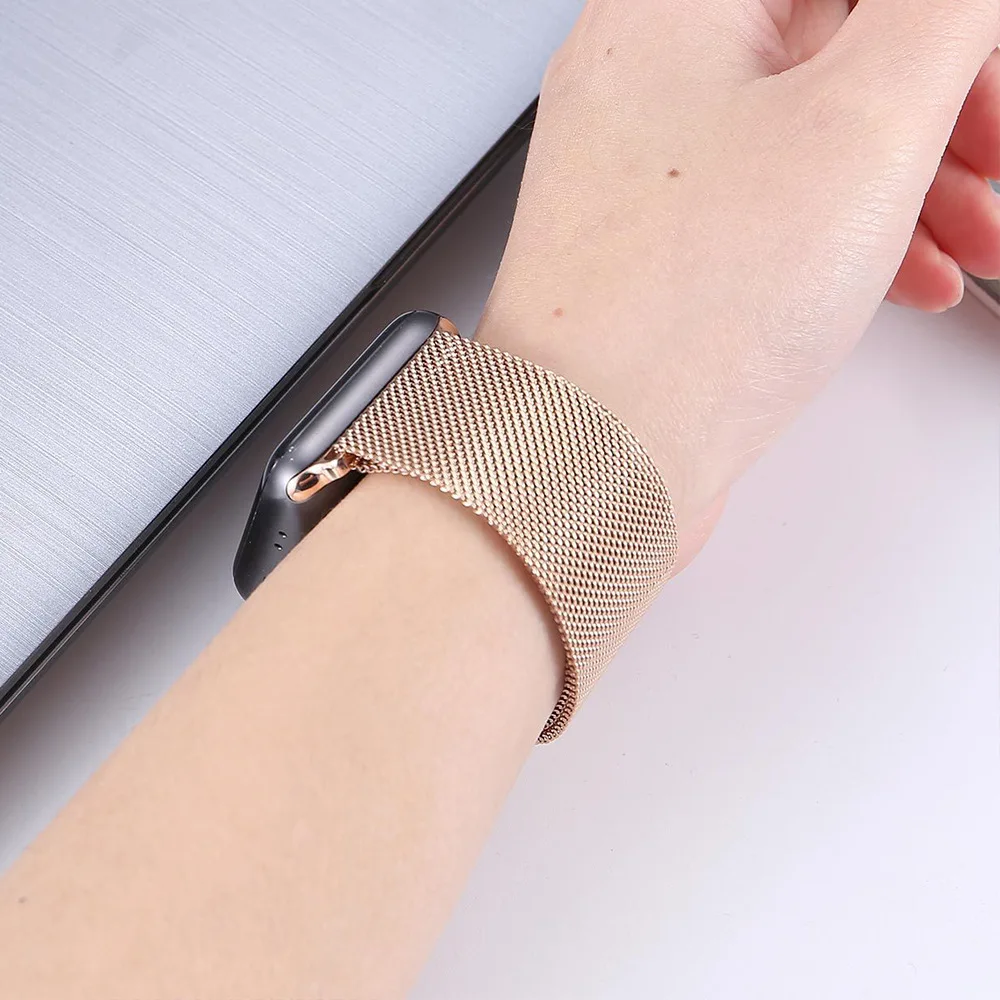 ميلانيزي لحزام الساعة ، سوار معدني قابل للتنفس ، سلسلة iWatch 10 ، 9 ، 8 ، 7 ، 6 ، Ultra 2 ، 46 ، 44 ، 40 ، 45 Apple ، 49 ، 41 ، 42 ،