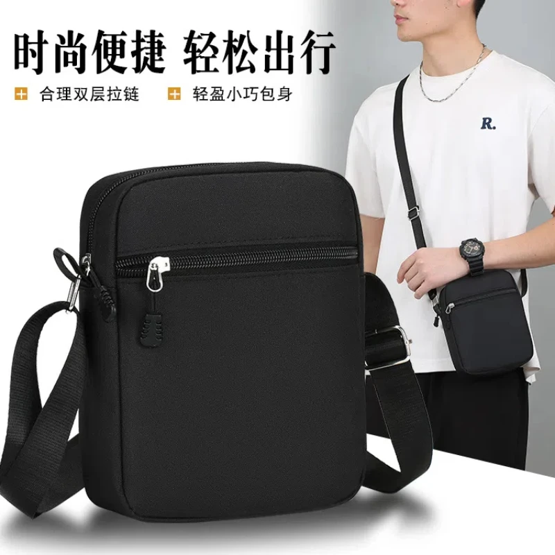 

Men's Crossbody Simple Casual Shoulder Oxford Cloth Mini Small Bag Cell Phone Men's Bag