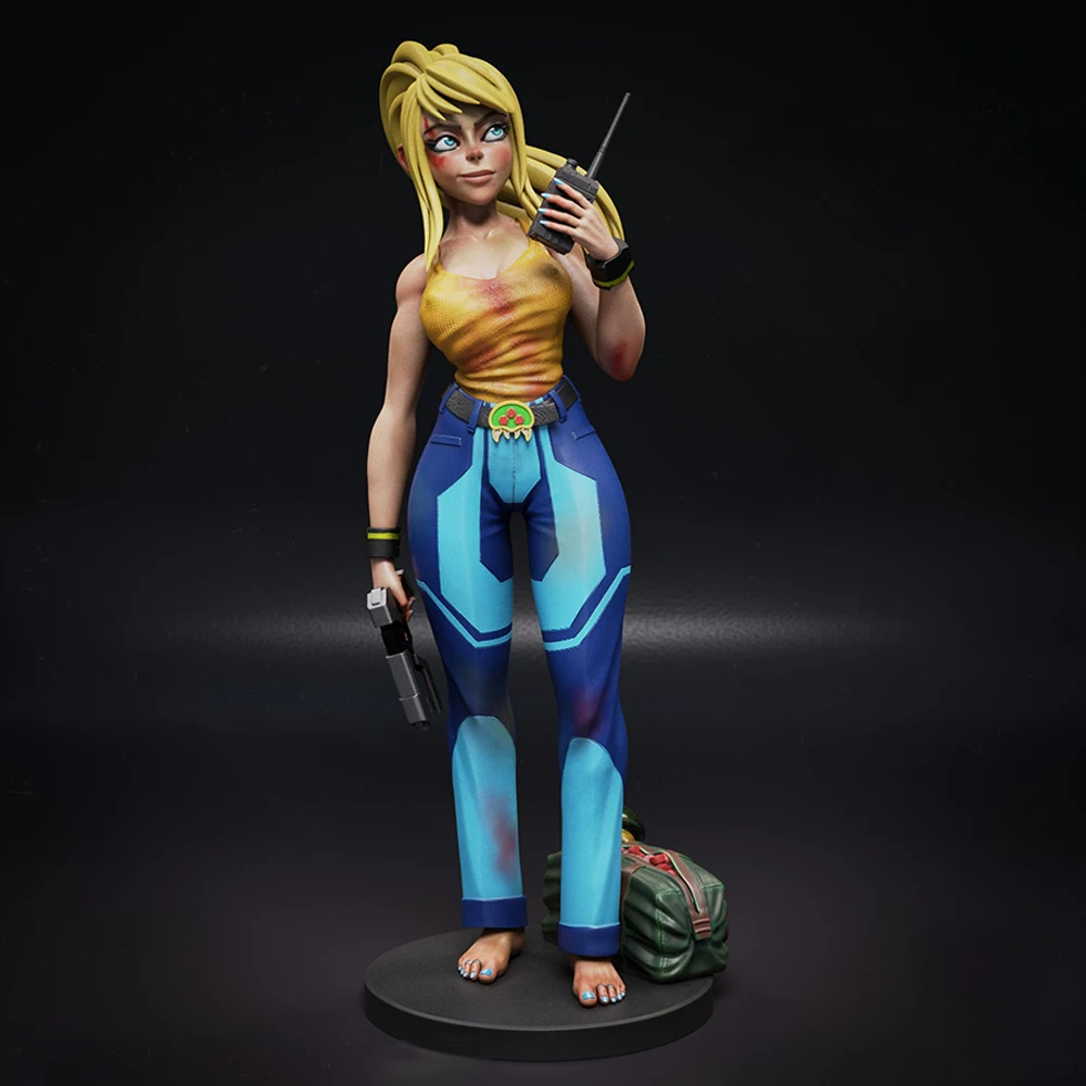 

Milky Way Girl Warrior 1/24 Scale Resin Figure Model Kit Diorama Unassembled Unpainted Doll 3D Printing DIY Statue Crafts Toy
