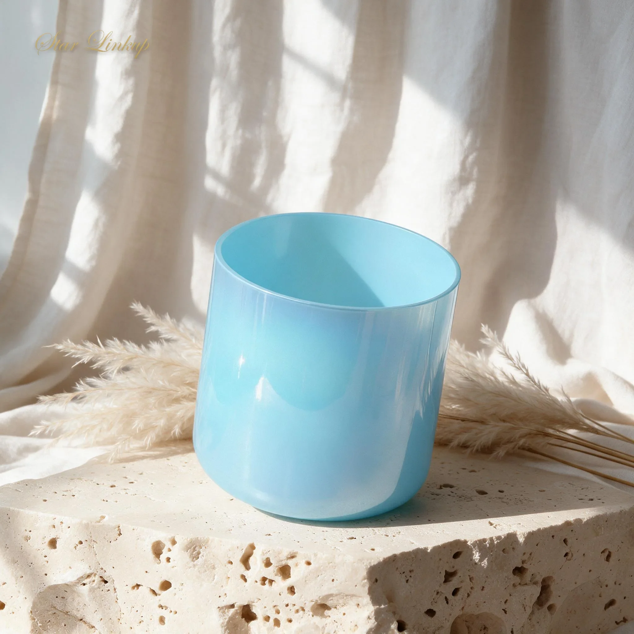 NEW2026Large Size 3-9Inch Pearl Blue Alchemy Crystal Bowl For Meditation Crystal Singing Bowls crystal singing bowl ramen bowl