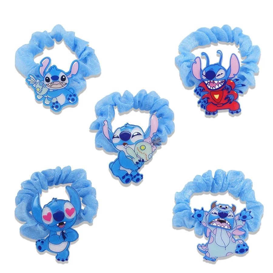Disney's new Stilzi's hair circle high-end touching animation large intestine hair circle cartoon children's hair rope