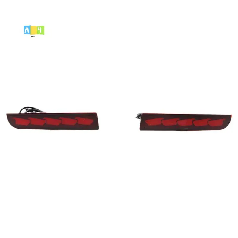 A04E-LED Rear Bumper Reflector Fog Lights For Lancer 2008-2017 Evolution X 2008-2017 Outlander 2011-2012