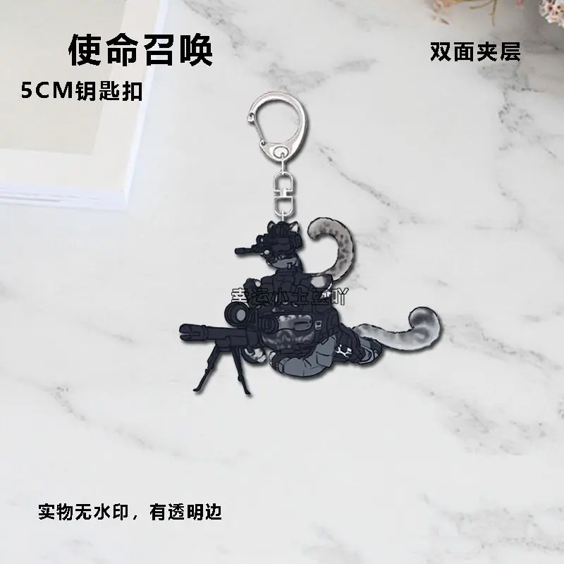 نداء الواجب الحديثة الحرب شبح كيغان 3 قطعة أنيمي الاكريليك كيرينغ كيرينغ سلاسل مجوهرات الفتيات قلادة قلادة هدية