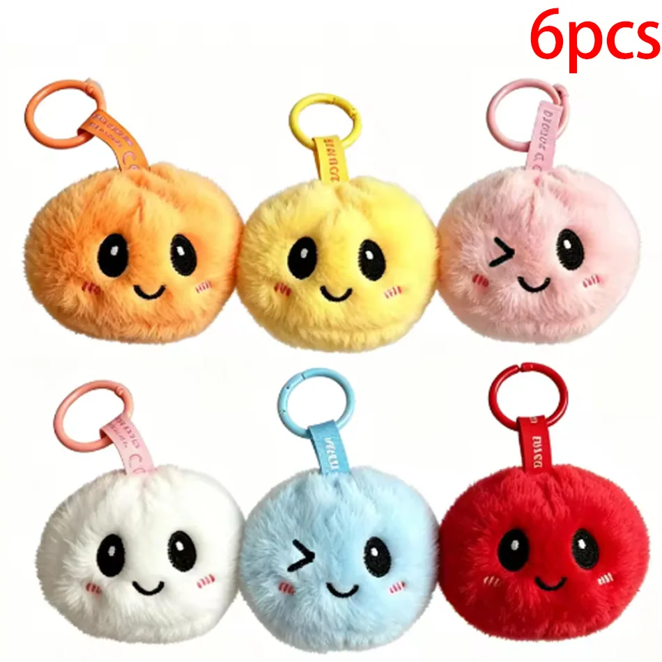 

Soft Plush Baozi Stress Relief Toy Cute Cartoon Doll Pendant Keychain for Girls Decompression Healing Series Gift