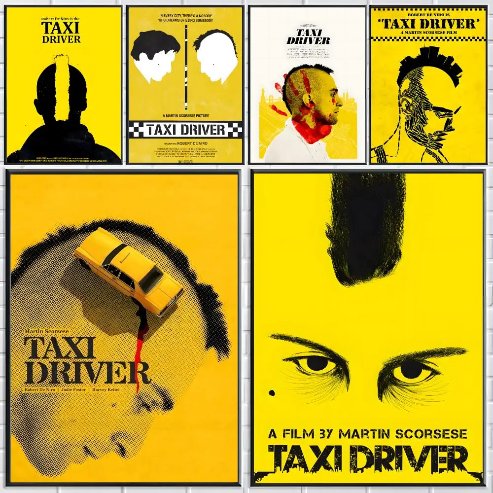 Movie Taxi Driver Poster Modern Elegant Wall Stickers, Home Decor Poster, Wall Art for Living Room & Dorm