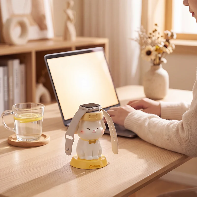 Cute Cartoon Dog Phone Stand, Desktop Cellphone Holder, Desk Collectible Ornament, Home Table Decor Gift