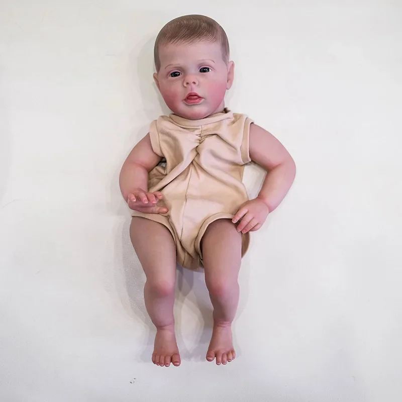 

20inch 50cm Reborn Doll Kit Sherry Already Painted DIY Doll Parts with Body Cloth and Blue Eyes