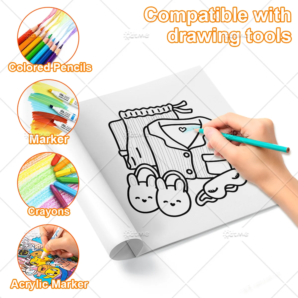 COZY GIRL DAYS Malbuch für Erwachsene und Teenager mit niedlichen, gemütlichen täglichen Aktivitäten zur Entspannung (Cozy Spaces Coloring) – Detail 4
