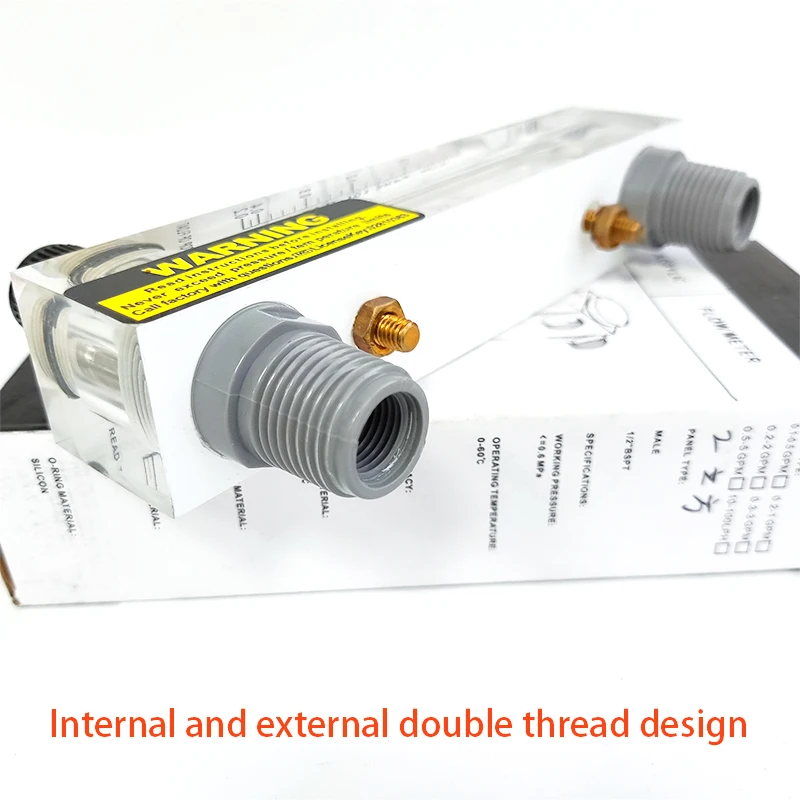 Imagem -03 - Lzm Painel tipo Acrílico Rotor Float Flowmeter Regulador de Fluxo Líquido Gás 1pc