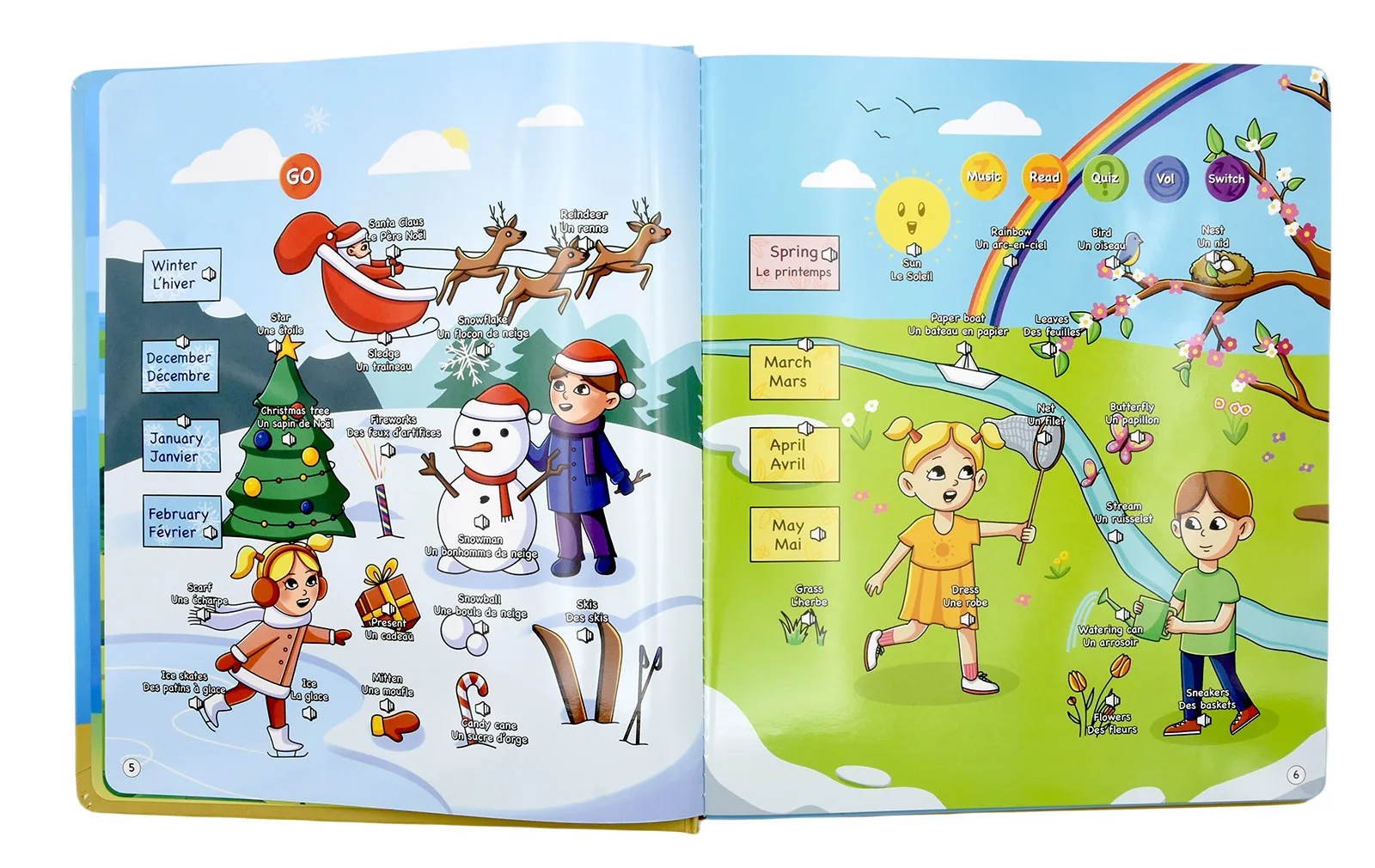 Educational Toy Sound French English Bilingual Learning Machine Touch Electronic Books France Kids E Book Talking Book Toy Gift