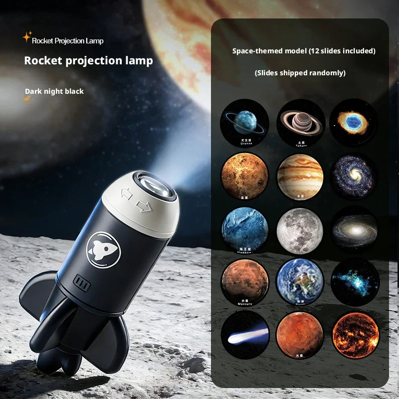 Mini Galaxy Star Projetor With 12 HD Images USB Plug LED Night Lamp 360° Rotation For Children Bedroom Decoration Birthday Gift
