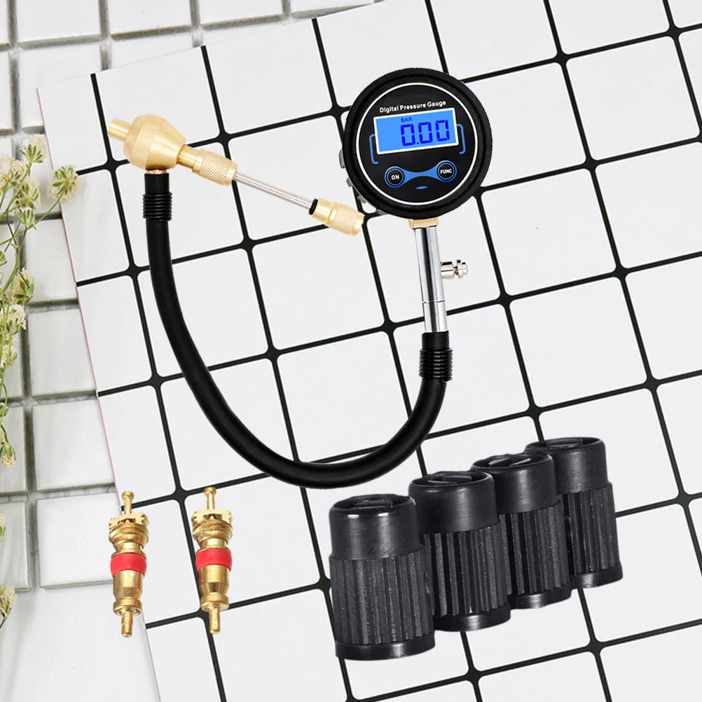 

Digital Manometer High Precision Lcd Tire Pressure Monitor Alarm For Off-Road Vehicle Car Truckpump Pressure Gauge