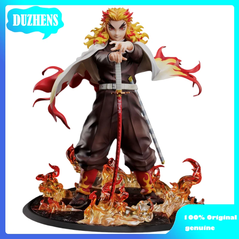 

100% Original:Anime Demon Slayer Rengoku Kyoujurou 20cm PVC Action Figure Anime Figure Model Toys Figure Collection Doll Gift