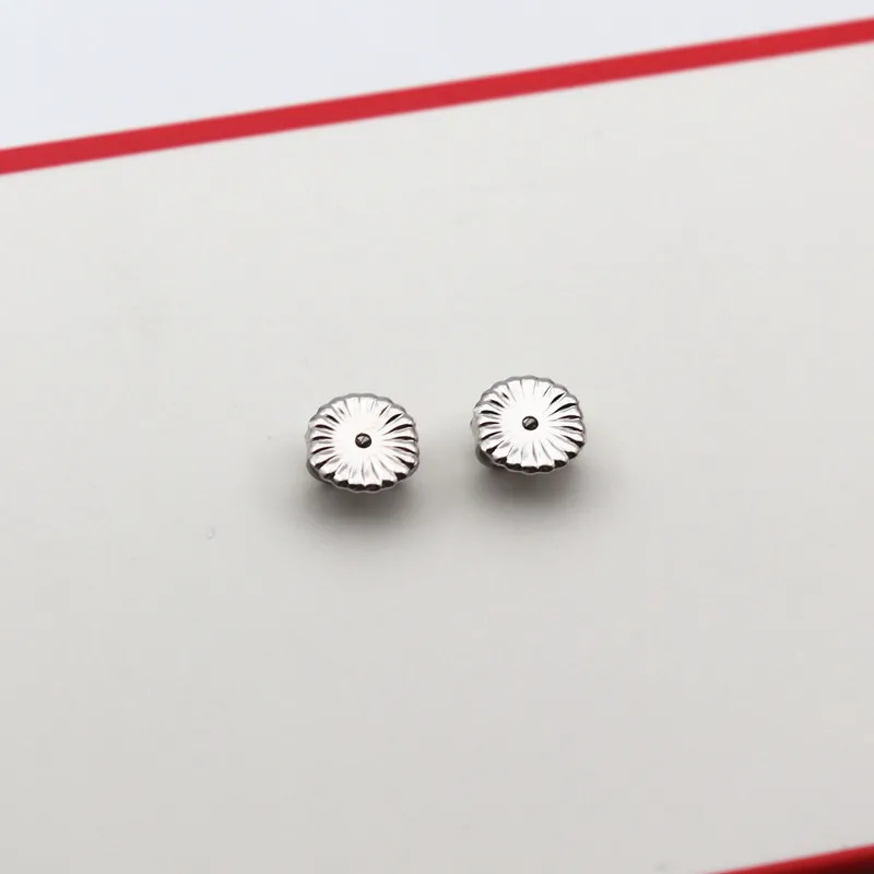 1Pair Solid 925 Sterling Silver Earnut 6mm Butterfly Earring Back Studs Stopper Ear Friction for Jewelry DIY Making 1 Pair