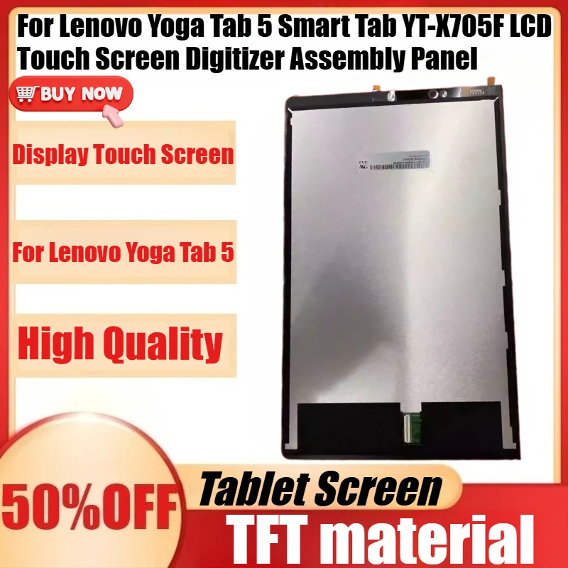 New TFT YT-X705 Display Touch Screen For Lenovo Yoga Tab 5 Smart Tab YT-X705F LCD Touch Screen Digitizer Assembly Panel