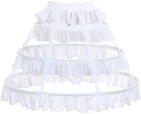Underskirt Hoop Bustle Skirt Petticoat Crinoline for Lolita Victorian Gothic Dress