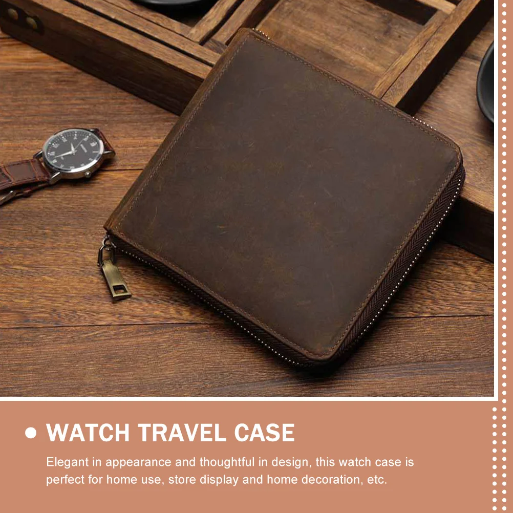 

Luxury Watch Storage Case Travel Organizer Holder For Men Women Portable Watch Box Household Jewelry Display Pouch Retro