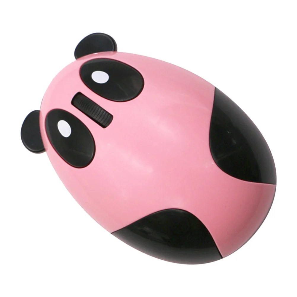 

1Pcs Rechargeable Wireless Cartoon Panda Mouse Pink Controller Office Use Long Life Rechargeable Mouse