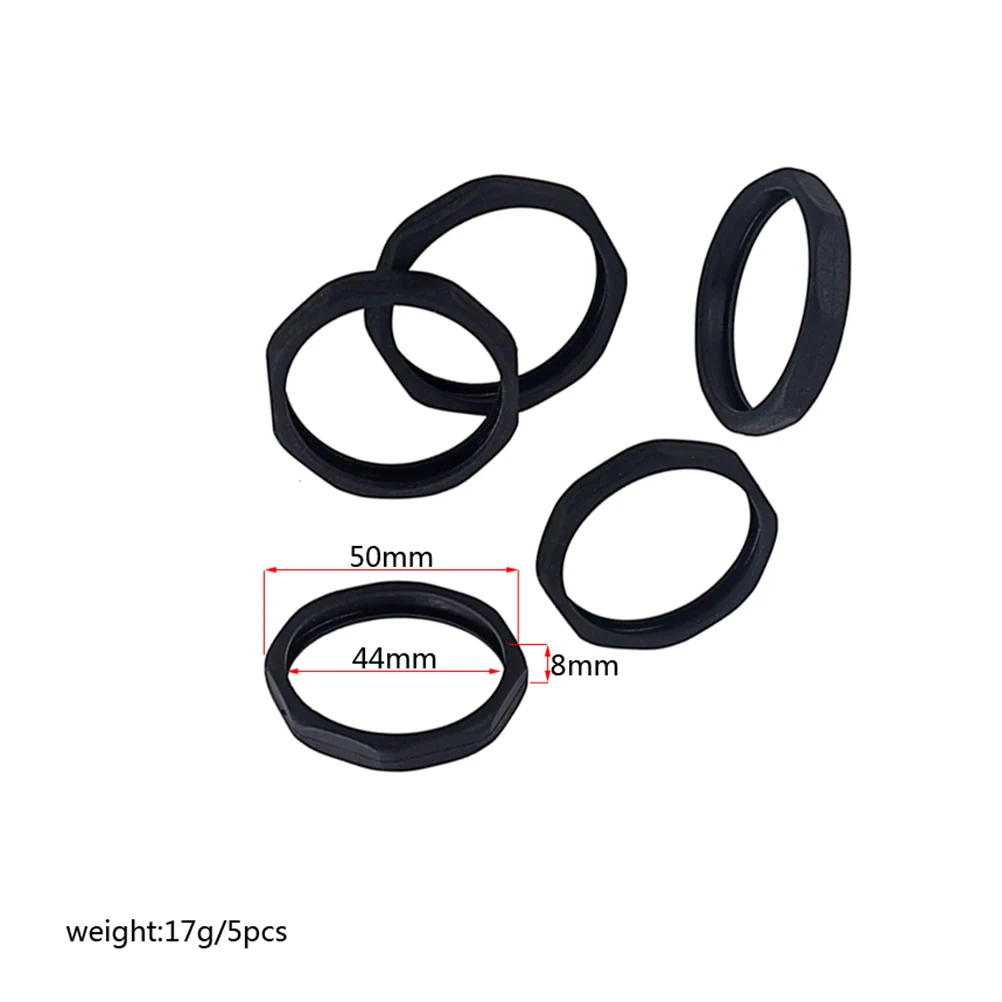 5 Pcs Microphone Anti-rolling Ring to Open Protection Anti-fall Sleeve Anti-slip Black Holder