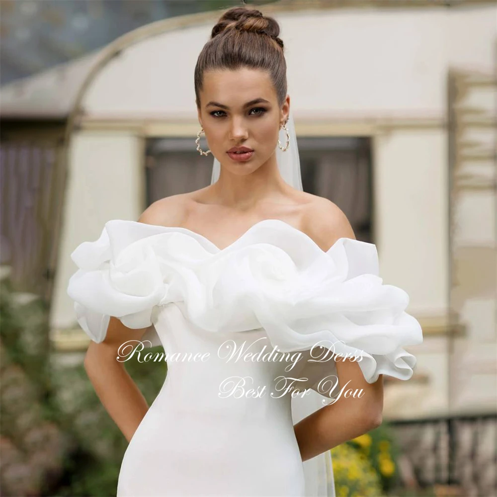 Elegante sem alças plissado curto bainha vestidos de casamento 2025 feminino fora do ombro aberto para trás mini vestidos de novia personalizado