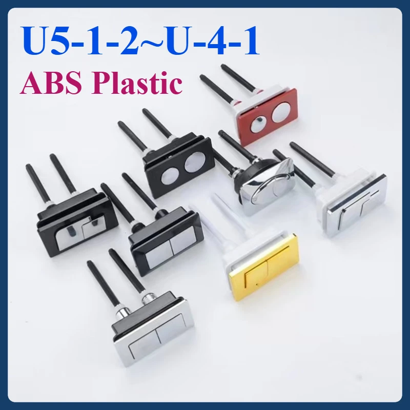 

Bathroom Dual Flush Toilet Valve - Rectangular Tank Button, Water-Saving Drain Switch, Toilet Accessories