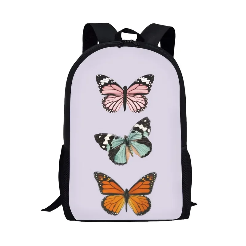 Magnifiques sacs d'école papillon pour adolescents, sac à dos pour étudiants, sacs d'école pour enfants, garçons et filles, inftalk l, sac de livre pour enfants, 16 amaran