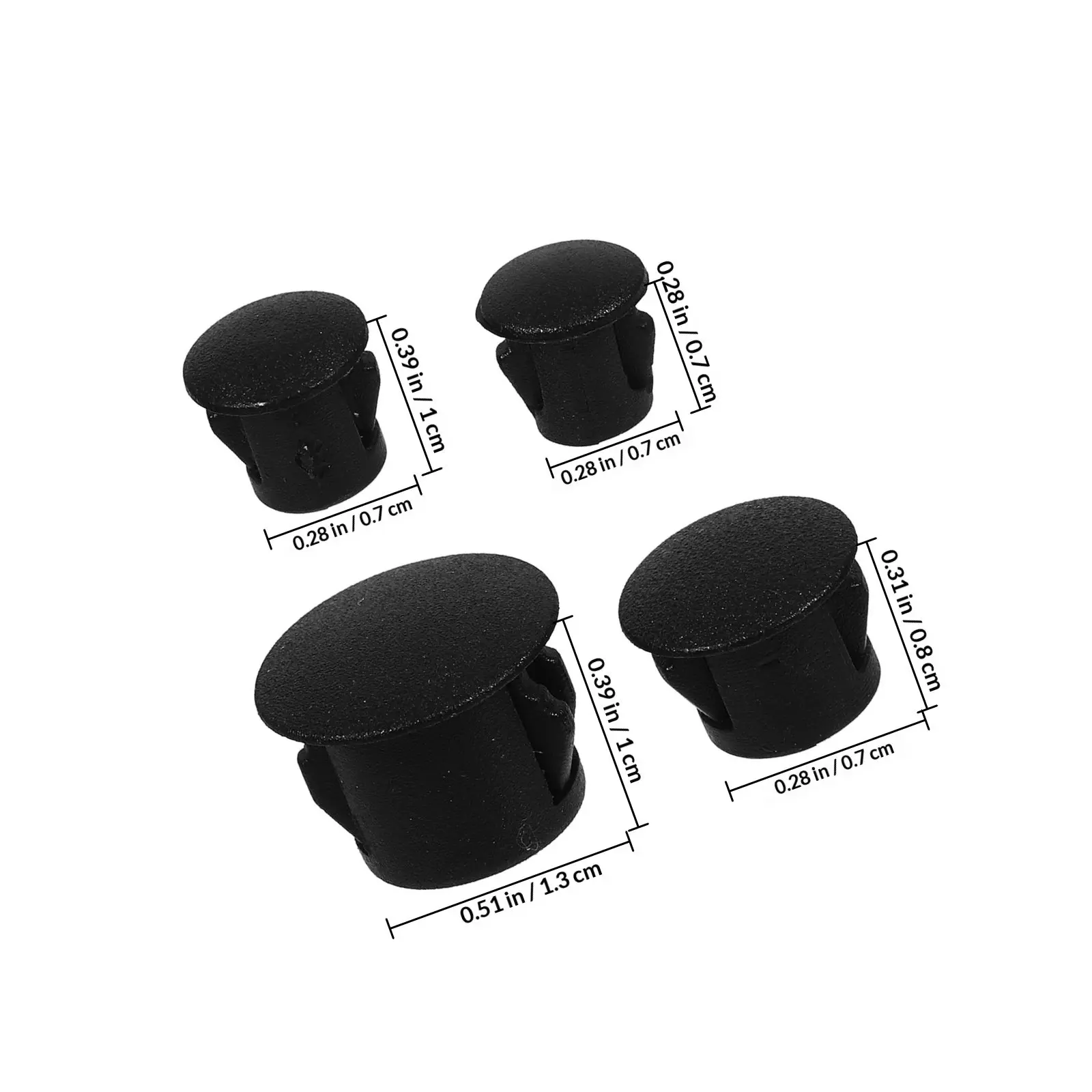 200Pcs Plastic Hole Plugs Assorted Sizes for Furniture Screw Holes Cabinet Chair Leg Caps End Covers Professional Finish Hole view 3