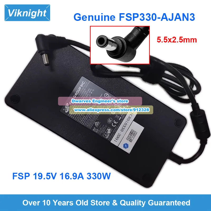 

Genuine AC Adapter FSP FSP330-AJAN3 19.5V 16.9A 330W for Hasee Mechrevo Gaming Laptop Power Supply 5.5x2.5mm