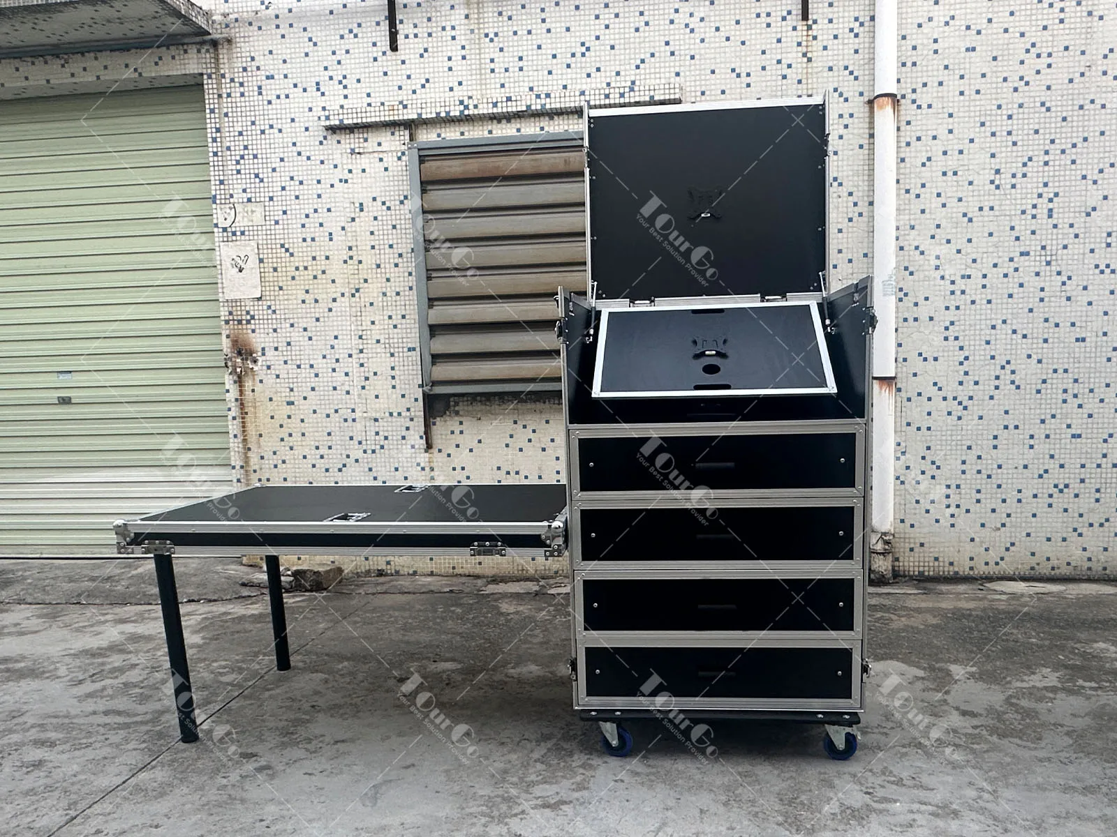 Custom Video Production Flight case with 4 Drawers