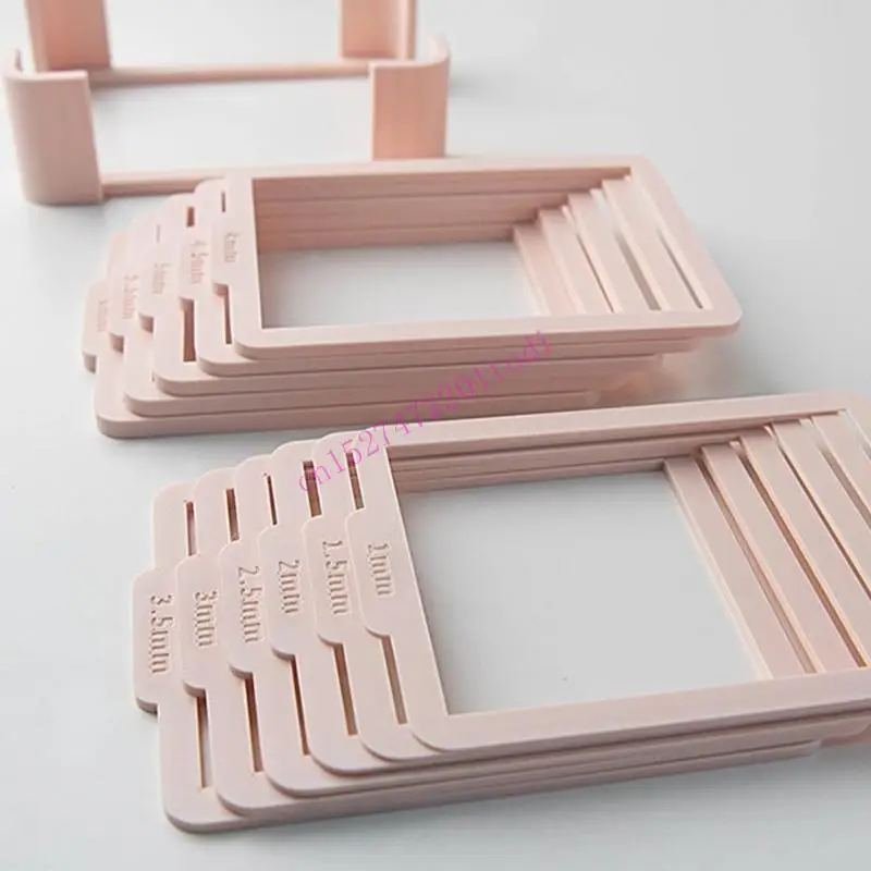 Professional Clay Thickness Guide Set For Soft Clay And Dough Rolling With Multiple Size Spacers M76B