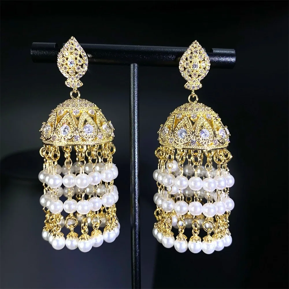 

Новые серьги-подвески для женщин в форме клетки, инкрустированные цирконами, элитные ювелирные изделия класса люкс, идеально подходящие для торжественных мероприятий.