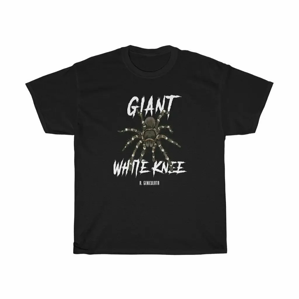 Giant White Knee Tarantula Funny Insect Spider Mens T-Shirt. Summer Cotton Short Sleeve O-Neck Unisex T Shirt New S-3XL