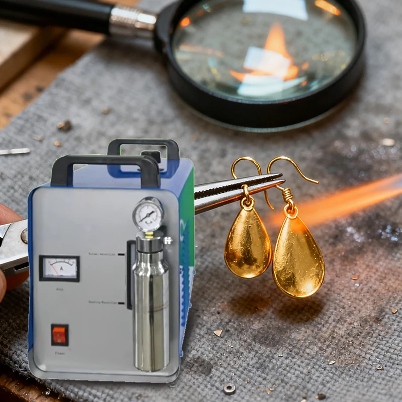 Repairing Gold Welder Melting Machine HHO Jewelry Tools Acrylic Flame Polishing Machine Acrylic Edge Polisher for Gold Welding