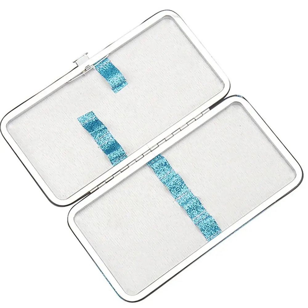 Pinzette per extension ciglia lucide Scatola per pinzette professionali per extension ciglia in PVC Organizzatore portatile 10 colori