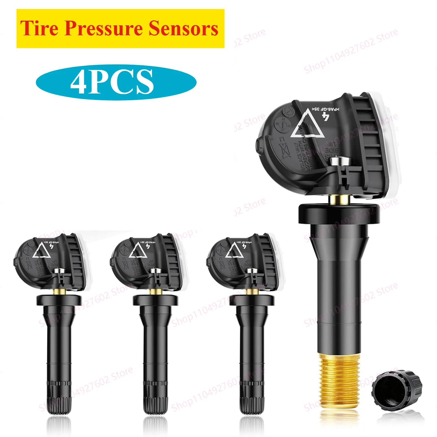 

4PCS Tire Pressure Sensors TPMS 433MHz XL8 13544444 13540602 13598773 13522629 13589601 13589256 22853740 13581561 20922901