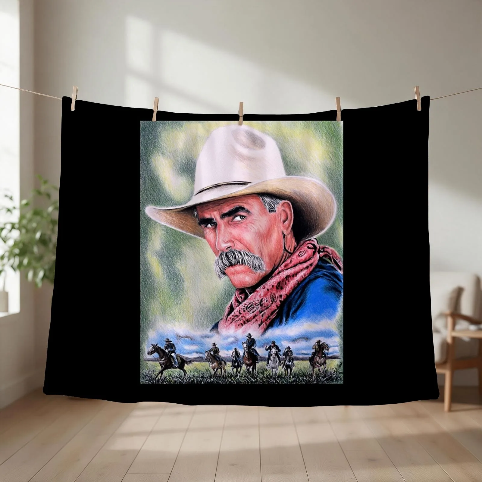Sam Elliot Actor Received Many National Awards Golden Globe Academy Cowboy Music Throw Blanket