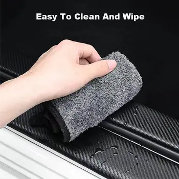 Uhlíkové vlákno, prahová lišta dveří auta, chránič prahu kufru, nárazník, pedál, proti poškrábání, vodotěsné, samolepky, kryt pro Suzuki Swift 10 nejlepší prodej Samolepky na Suzuki Swift - №4