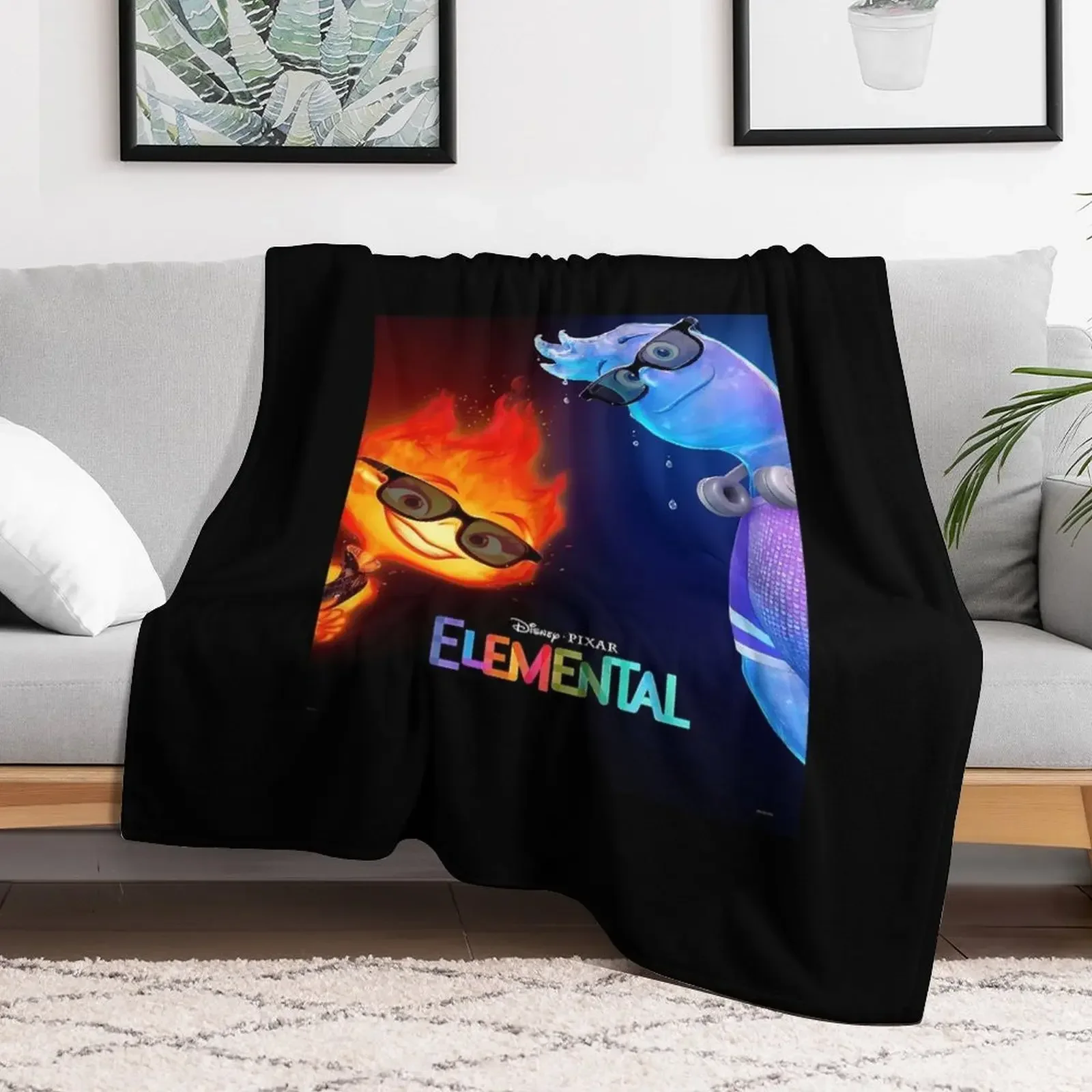 

elemental new movie 2023 Throw Blanket Decorative Throw Camping Blankets