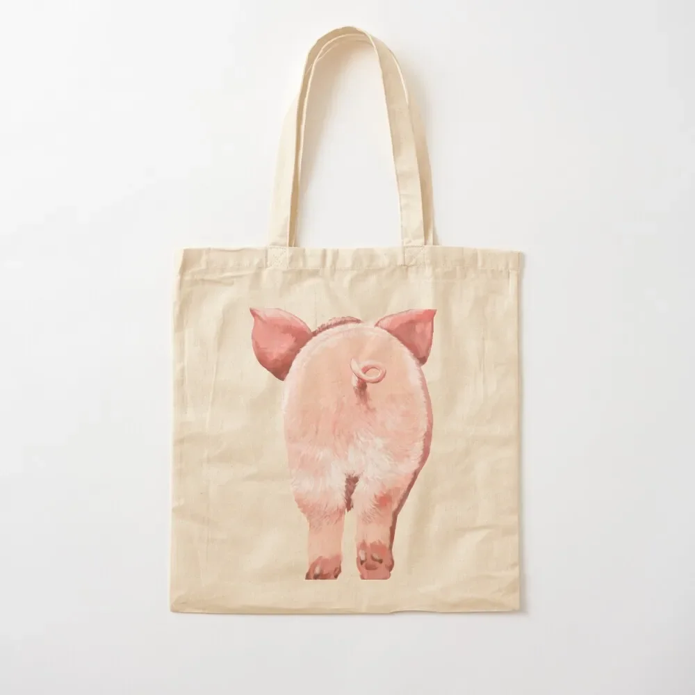 

Pig Butt in Pink Tote Bag tote bag woman hand bags Lady bag Shopping bags