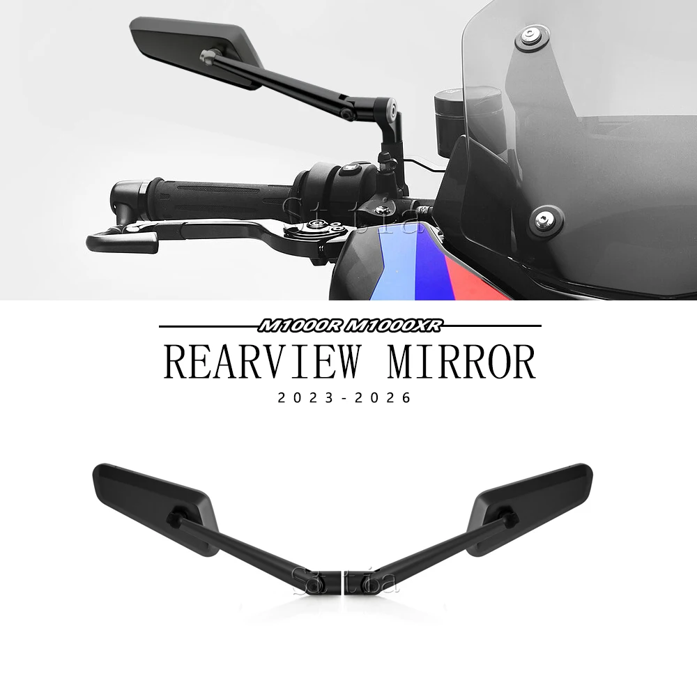 

New Motorcycle Side View Mirrors Fit For BMW M1000R M1000 R M1000XR M1000 XR 2023-2026 Wind Wing Side Rearview Reversing Mirror