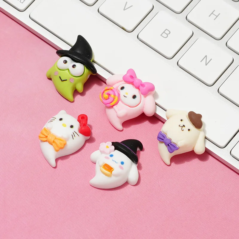 

100 шт. Kawaii Sanrio Хэллоуин серии смолы с плоской задней частью кабошон украшения для скрапбукинга аксессуары