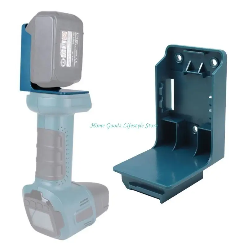 E74E 2 in 1 Secure Battery Wall Mounting & Electric Tool Bracket for Homeowner Workshop Operators Convenient Storage Solution
