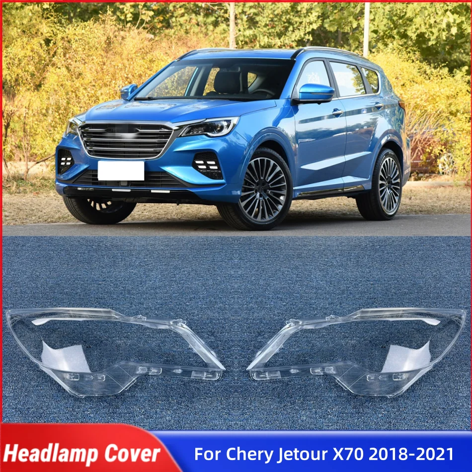 

For Chery Jetour X70 2018 2019 2020 2021 Car Front Headlight Lens Cover Lampshade Caps Headlight Glass